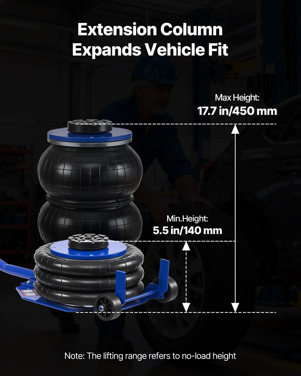 3 Ton Triple Bag Air Jack with Long Handle R81735