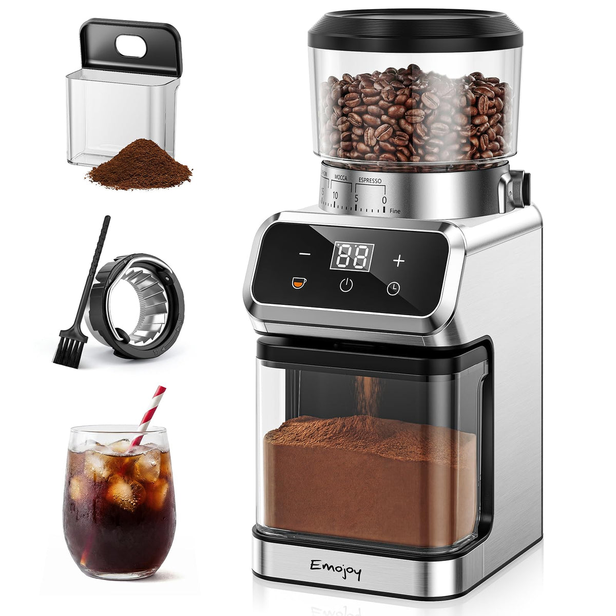 Electric Burr Coffee Grinder, 30 Settings B31370