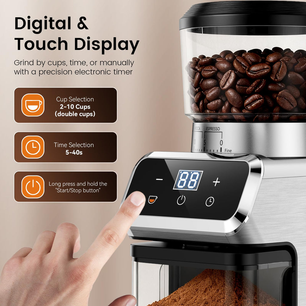 Electric Burr Coffee Grinder, 30 Settings B31370