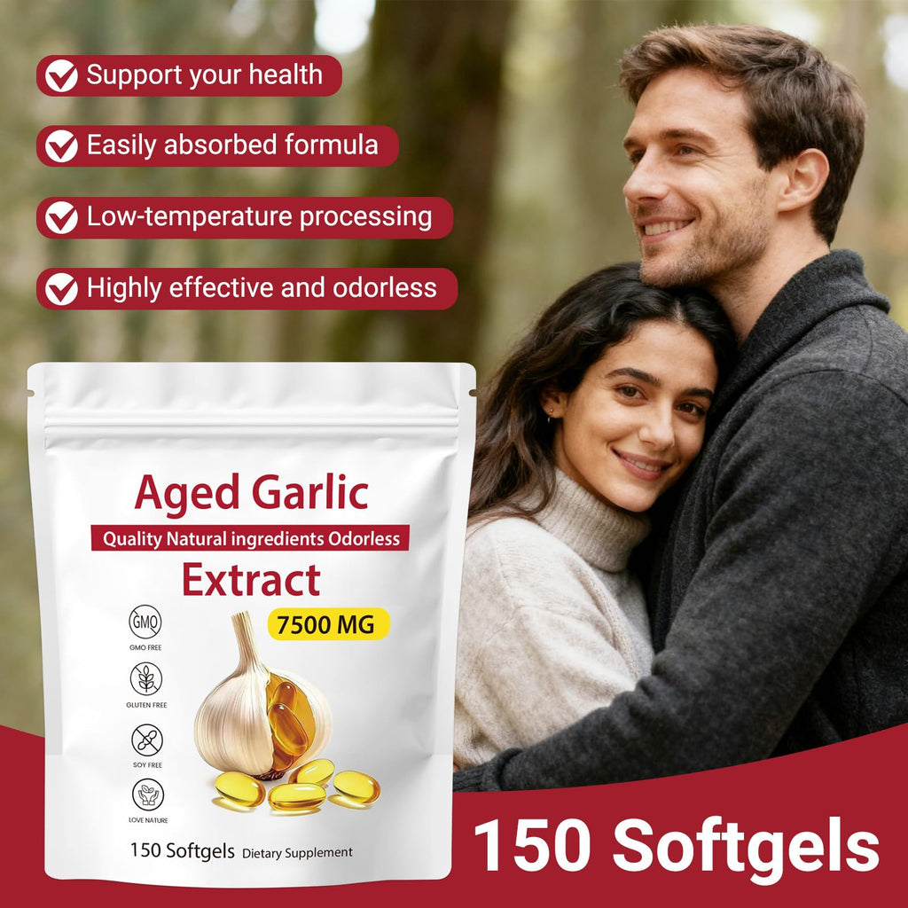 Odorless Aged Garlic Extract 7500mg Softgels K270