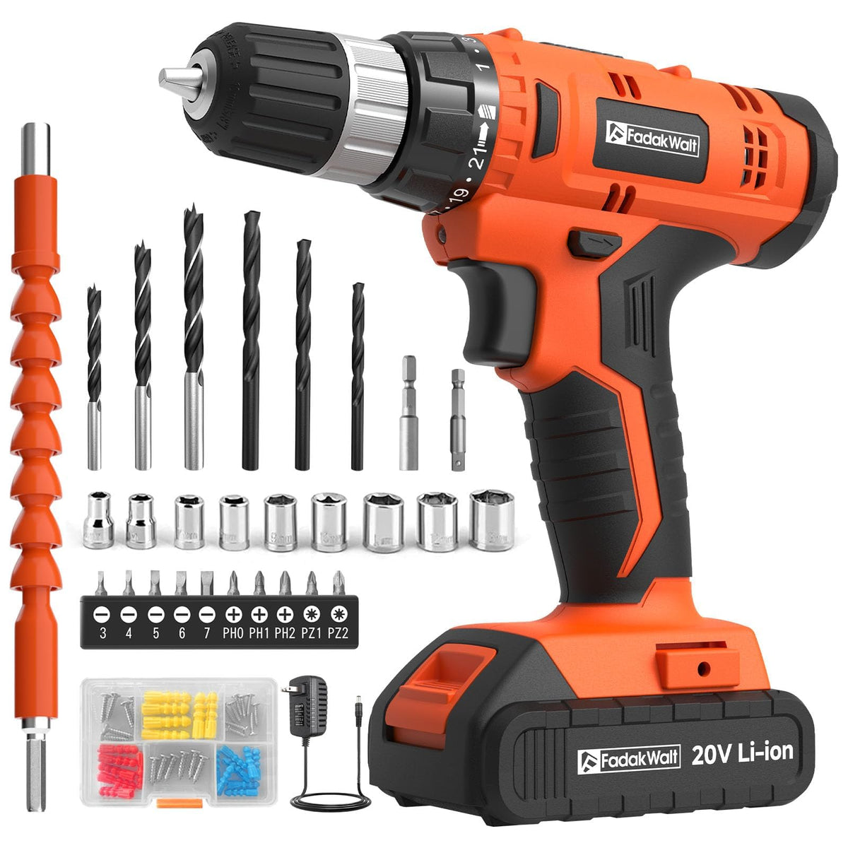 Cordless Drill Set 20V with Battery And Charger F729