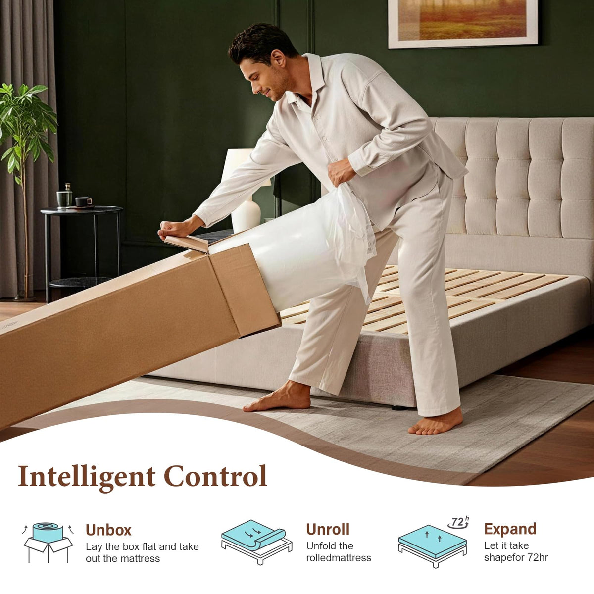 Full 10 Inch Hybrid Memory Foam Mattress D71049
