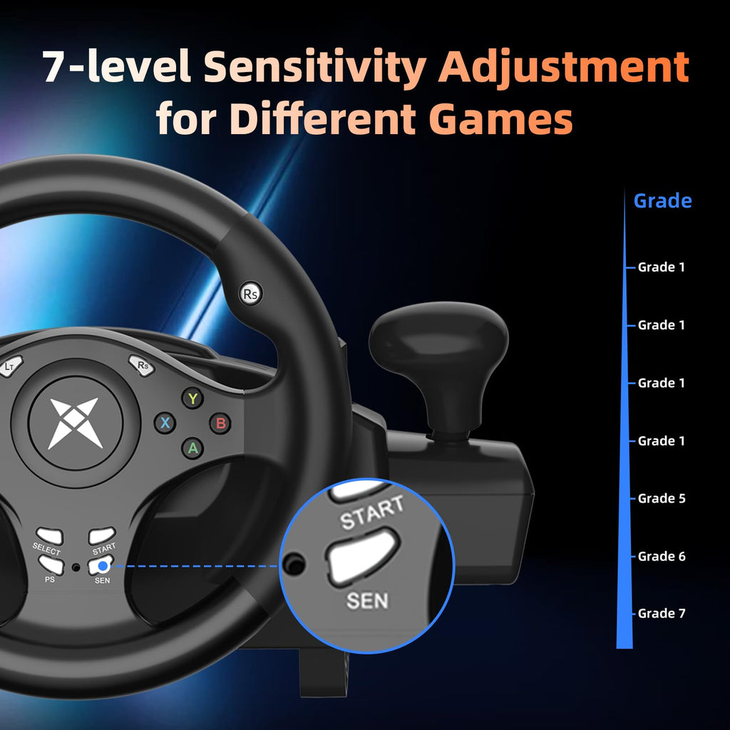 Gaming Steering Wheel with Pedals I529305