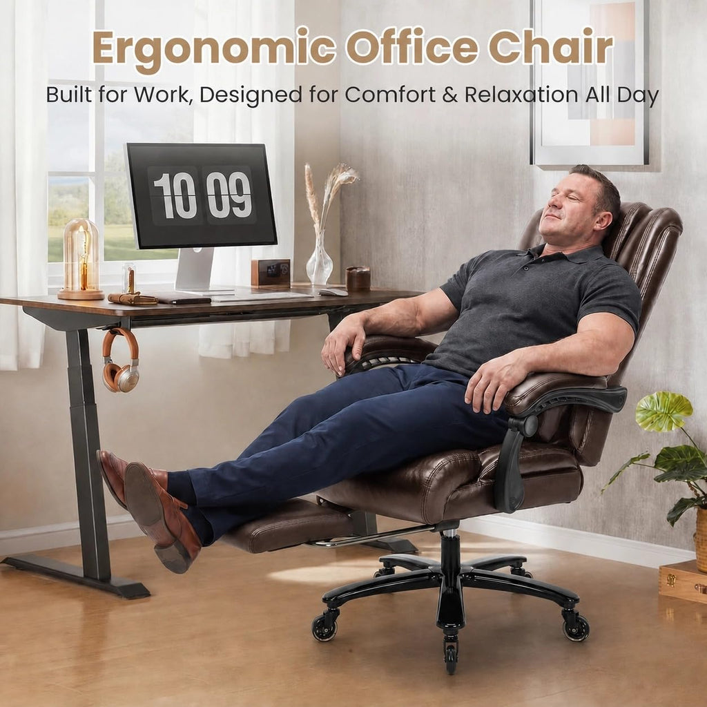 Big and Tall Office Chair with Footrest N696192