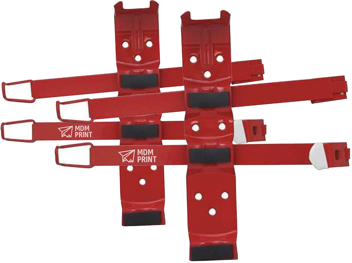 Fire Extinguisher Bracket, 3 in, 2.5 lb, Red Q142