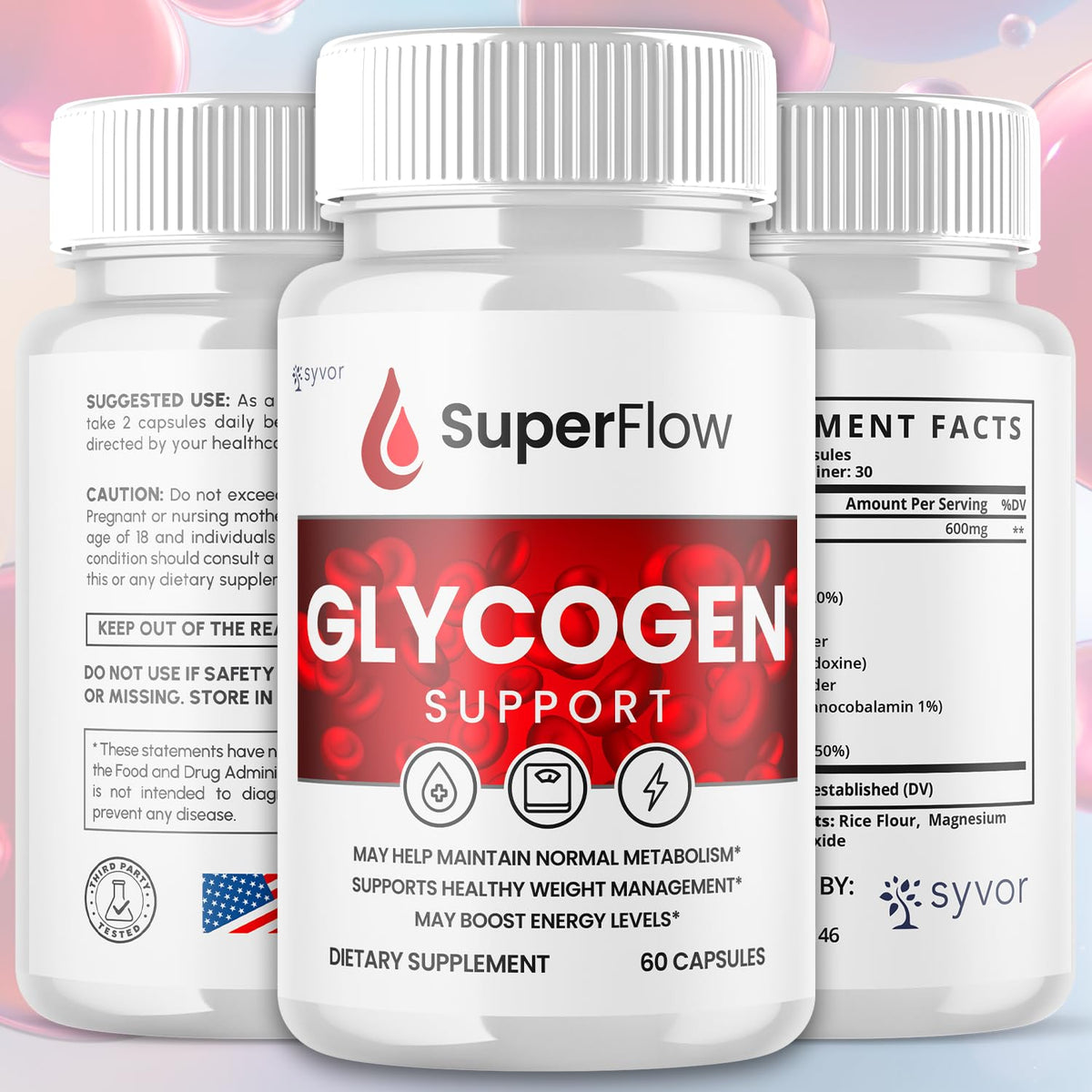 Glycogen Support Supplement Formula 180 Capsules G36408