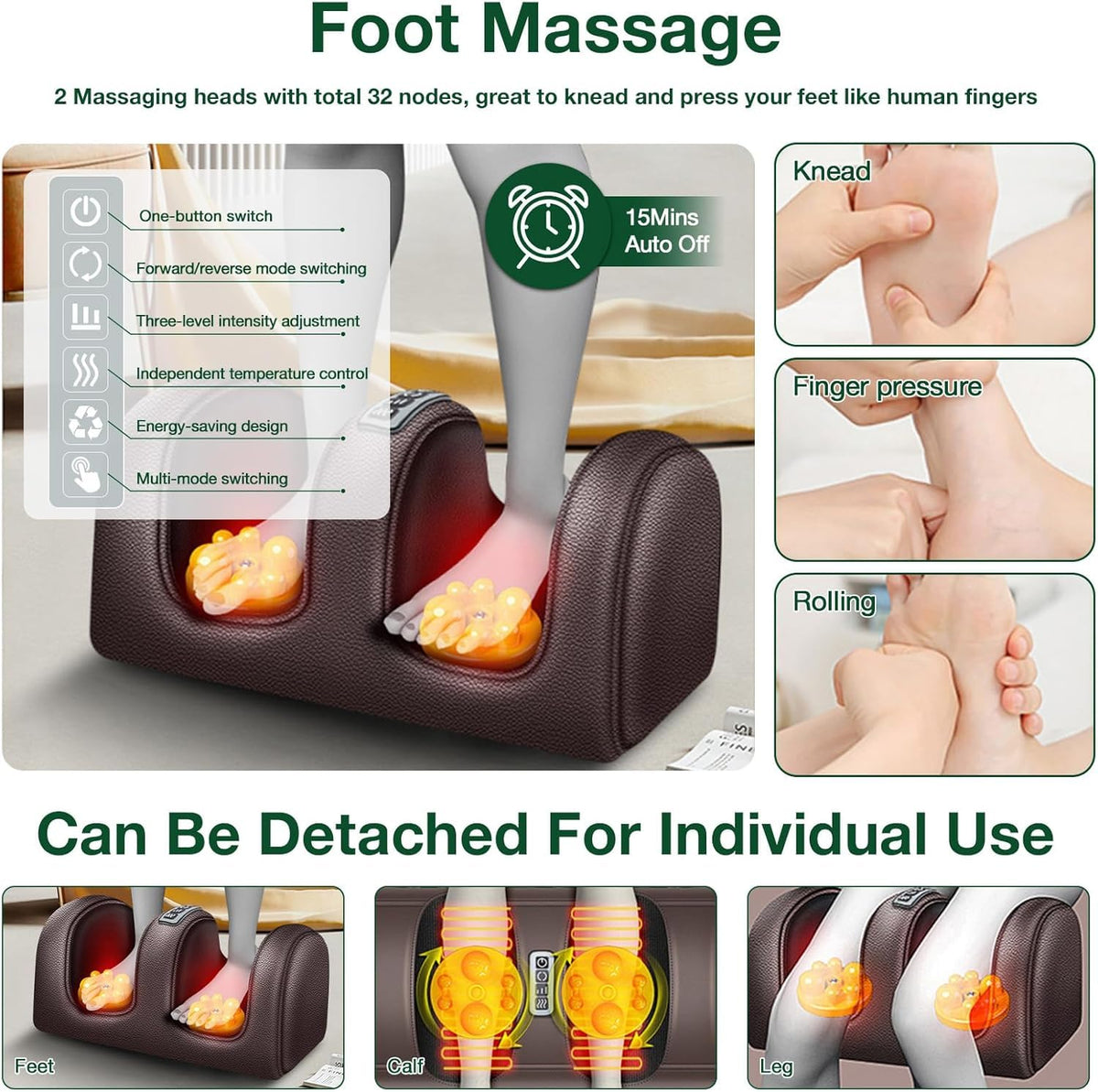 Full Body Massage Mat with Heat Kneading & Vibration U253