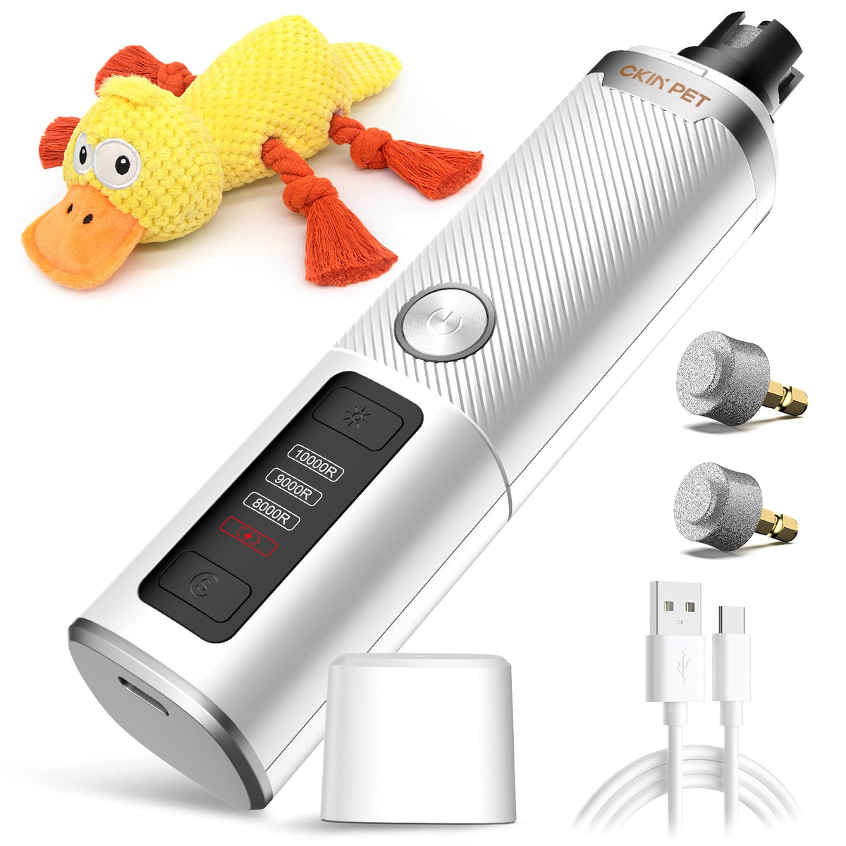 Dog Nail Grinder & Squeaky Duck Dog Toy H992063