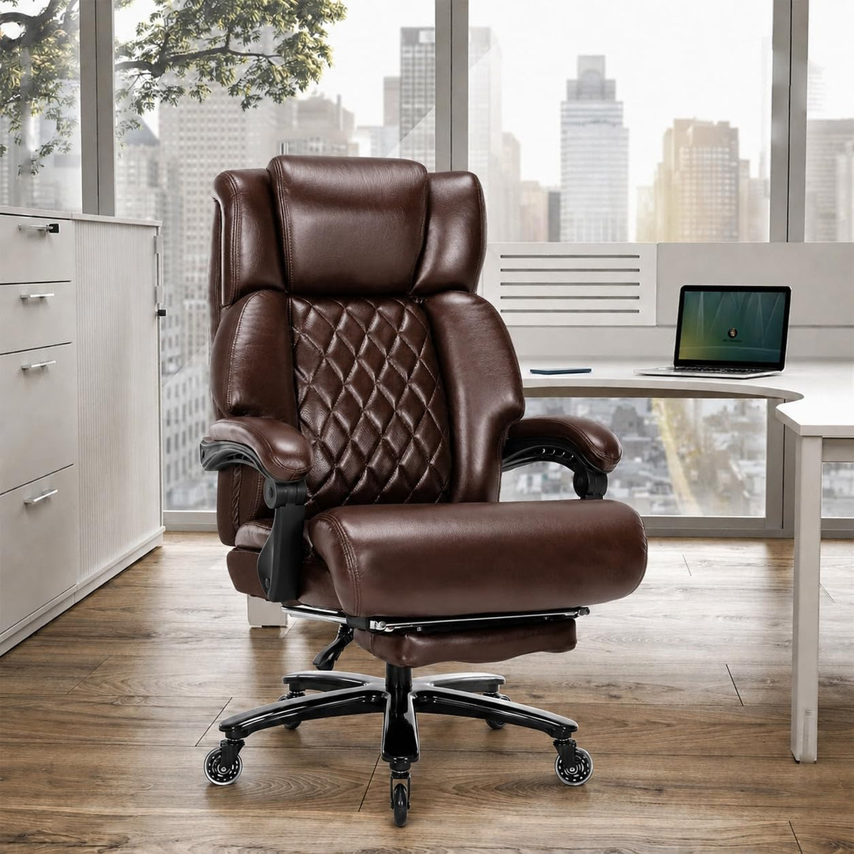 Big and Tall Office Chair with Footrest N696192