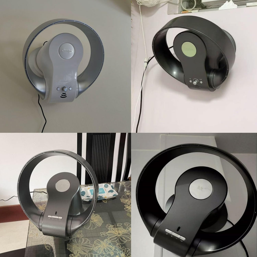 Bladeless Cooling Table Fan Wall Mount 3 Speeds Timer A219079