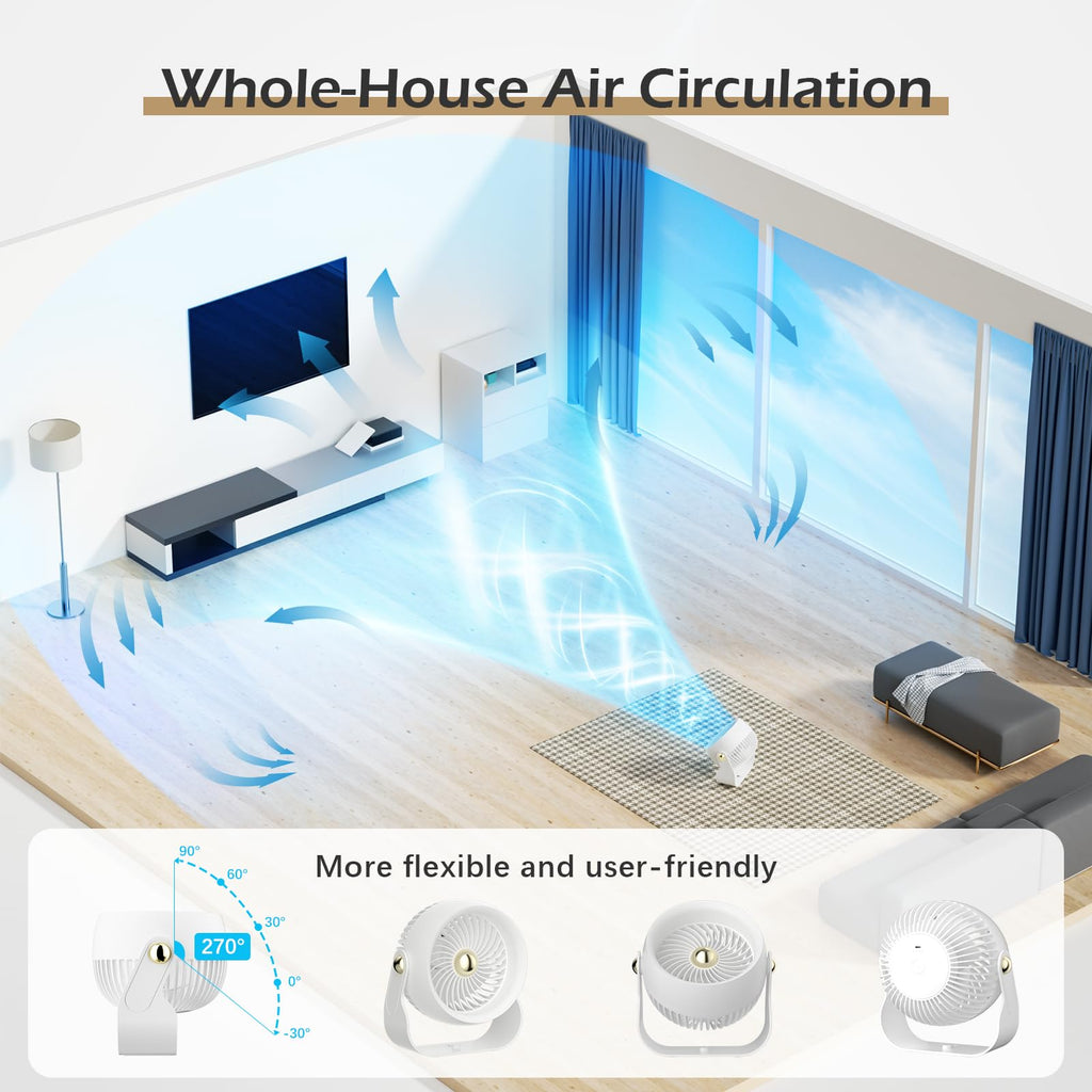 Portable Rechargeable 8 Inch Desk Fan V349459