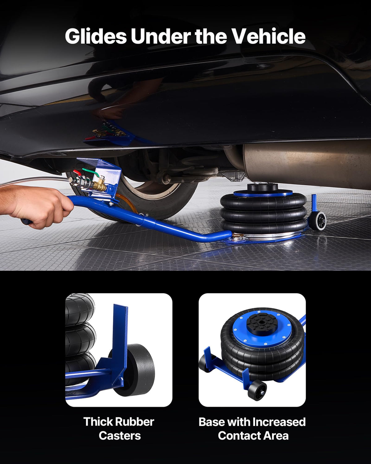 3 Ton Triple Bag Air Jack with Long Handle R81735