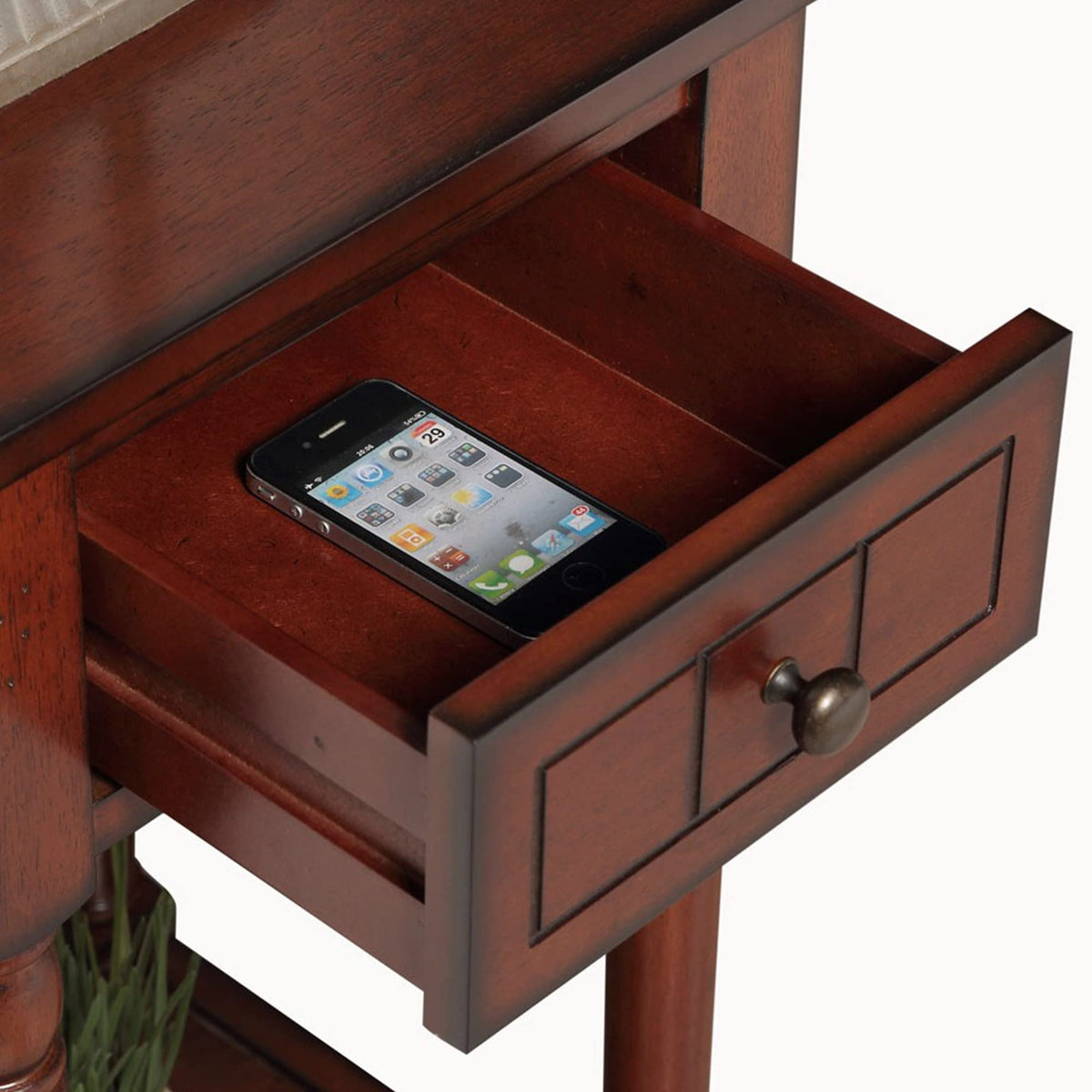 1 Drawer Accent End Table with Storage Drawer and Shelf P20758