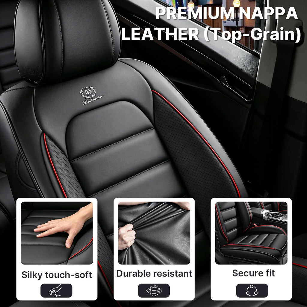 Waterproof Leather Car Seat Covers Set of 5 O915981