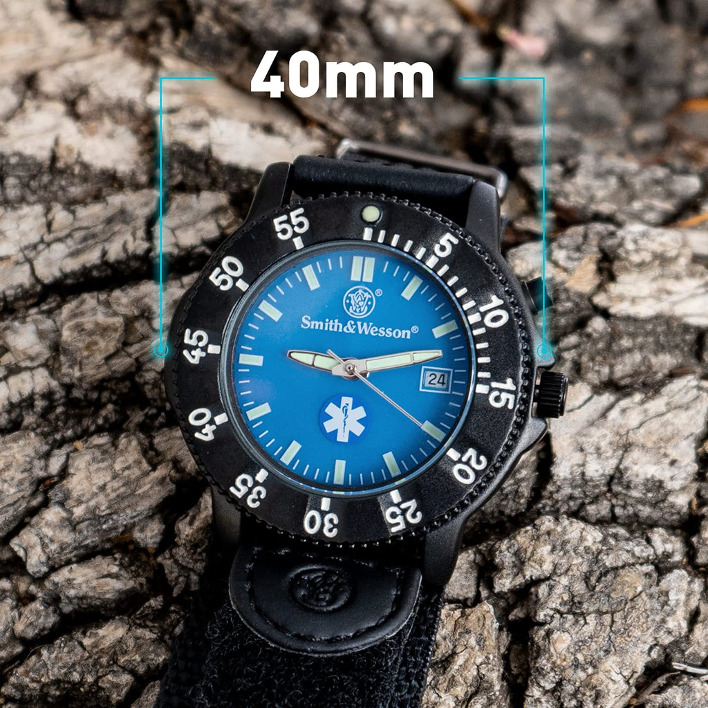Men’s Tactical Field Watch with Backlight, 3ATM Water Resistant, Quartz, 40mm J4405
