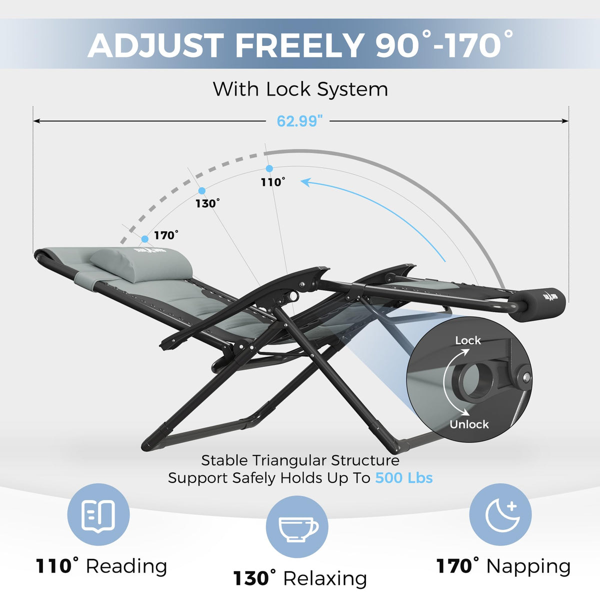 Oversized Zero Gravity Chair X1214
