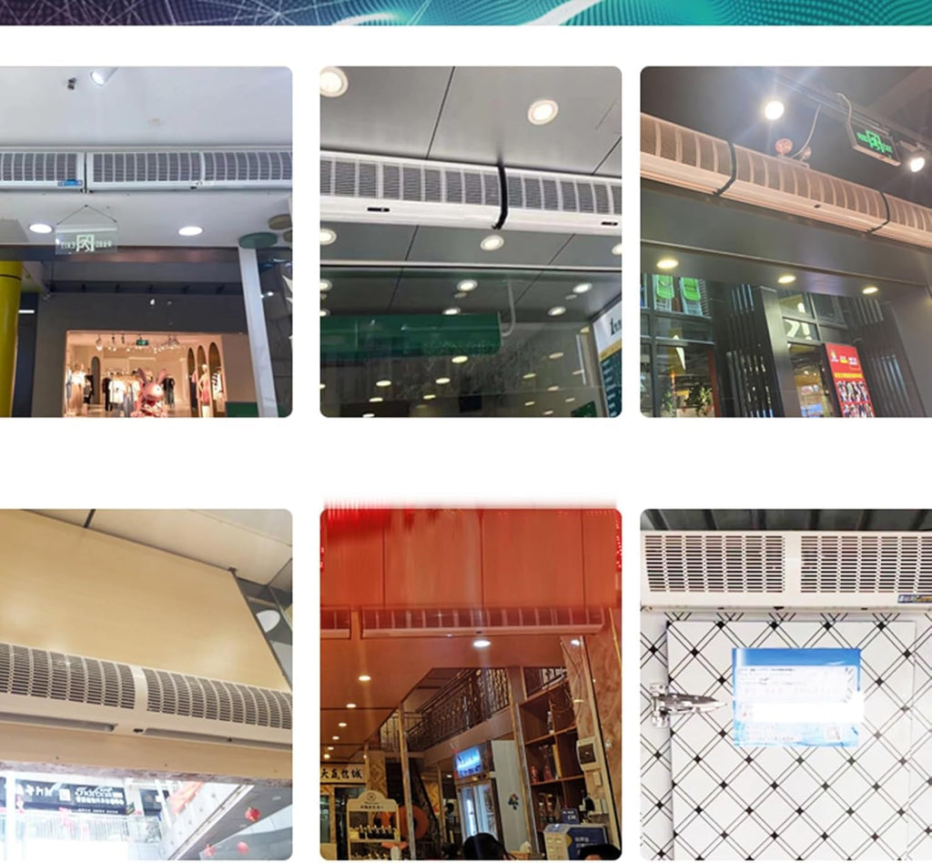 Wall-mounted Air Curtain Fan with Remote Control X636861