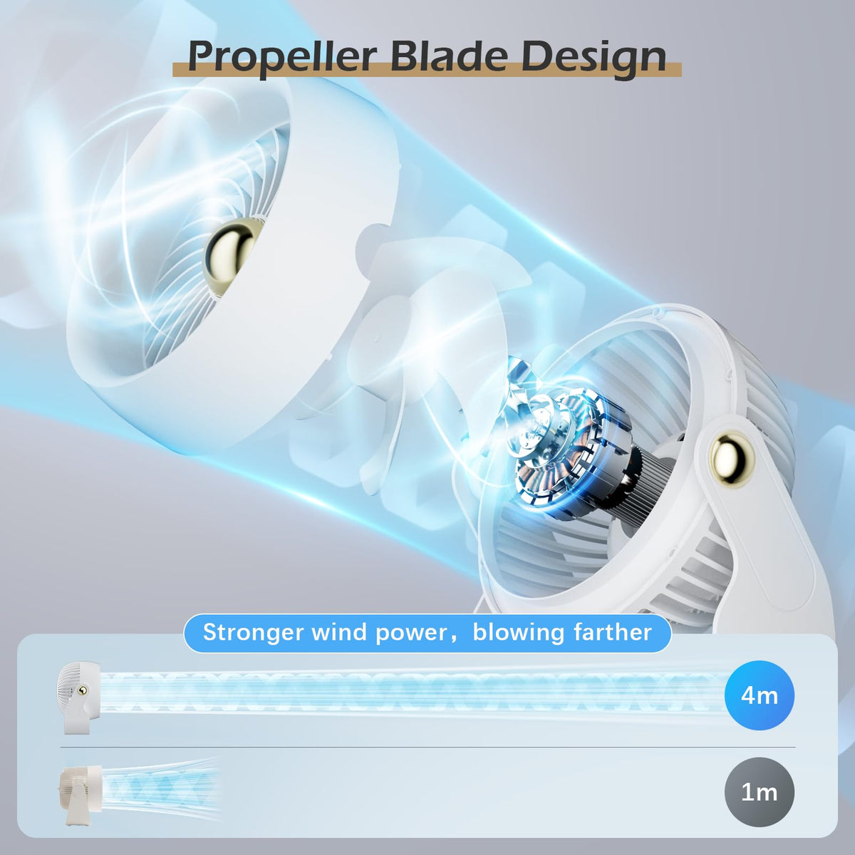 Portable Rechargeable 8 Inch Desk Fan V349459