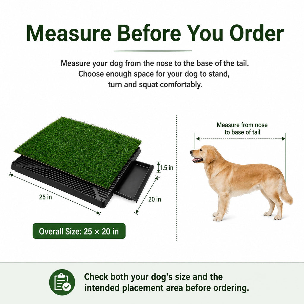 25 x 20 in Dog Grass Pad with Tray X3269