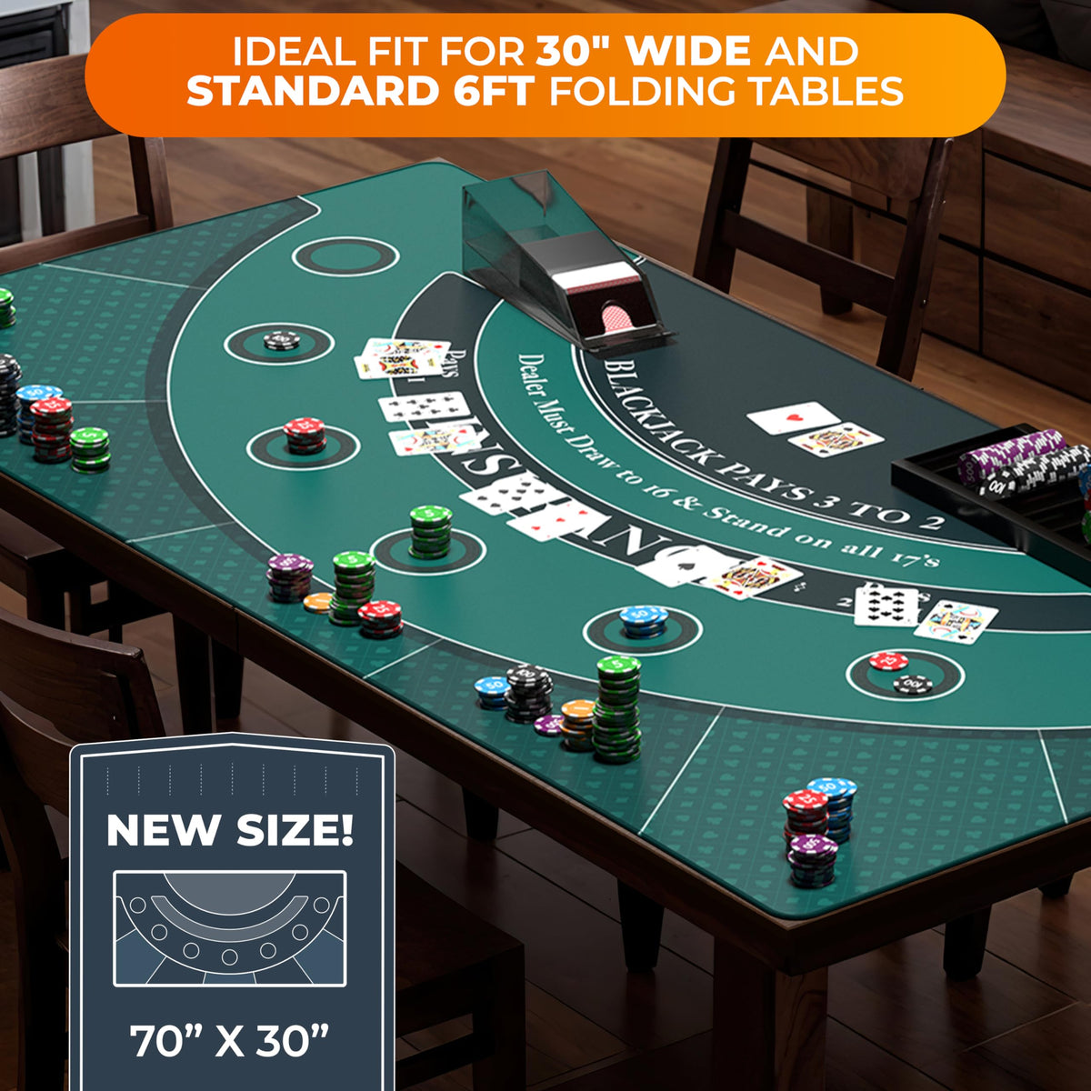 Blackjack Mat 70" x 30" B299