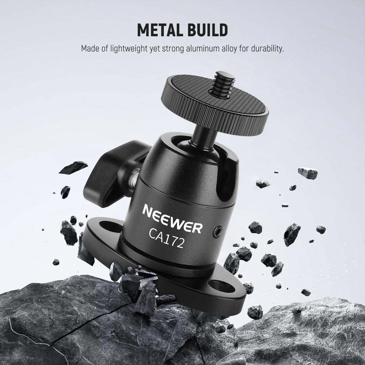 Webcam Wall Ceiling Mount Bracket, Aluminum Alloy Mini Ball Head V992