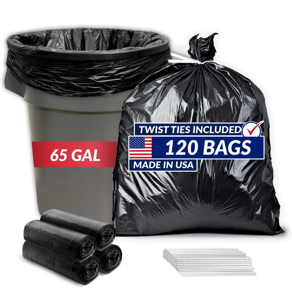 65 Gallon Heavy Duty Trash Bags O599074