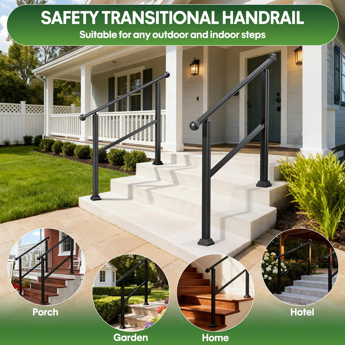Adjustable Outdoor Stair Railing Q6495