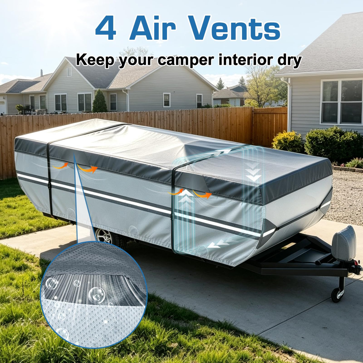 14-16ft Pop Up Folding Camper Cover N6957