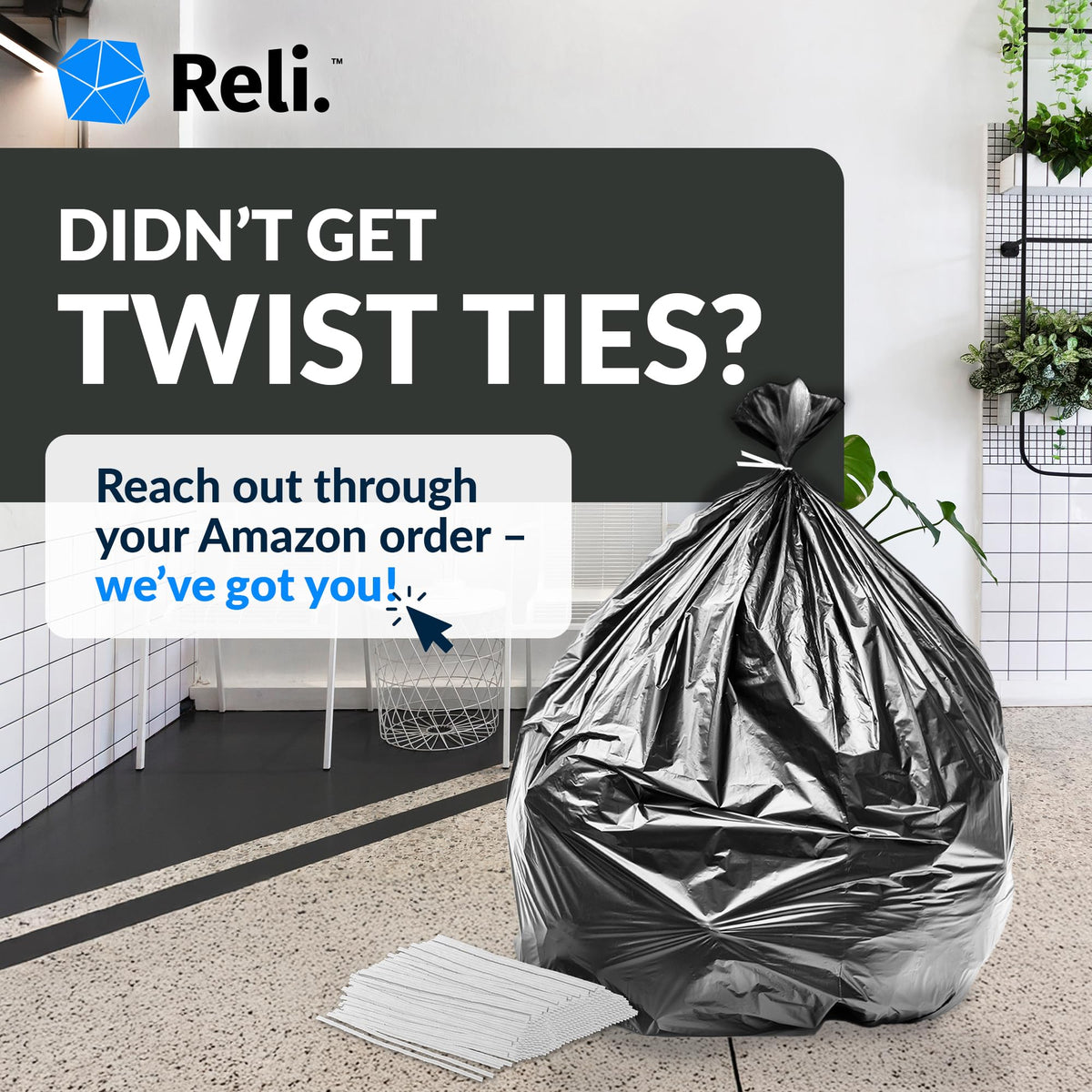 65 Gallon Heavy Duty Trash Bags O599074