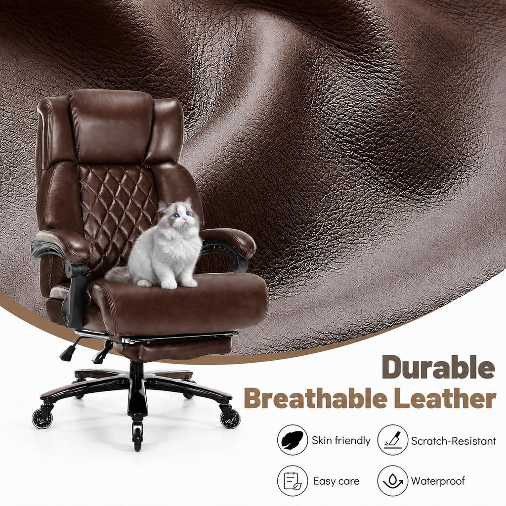 Big and Tall Office Chair with Footrest N696192