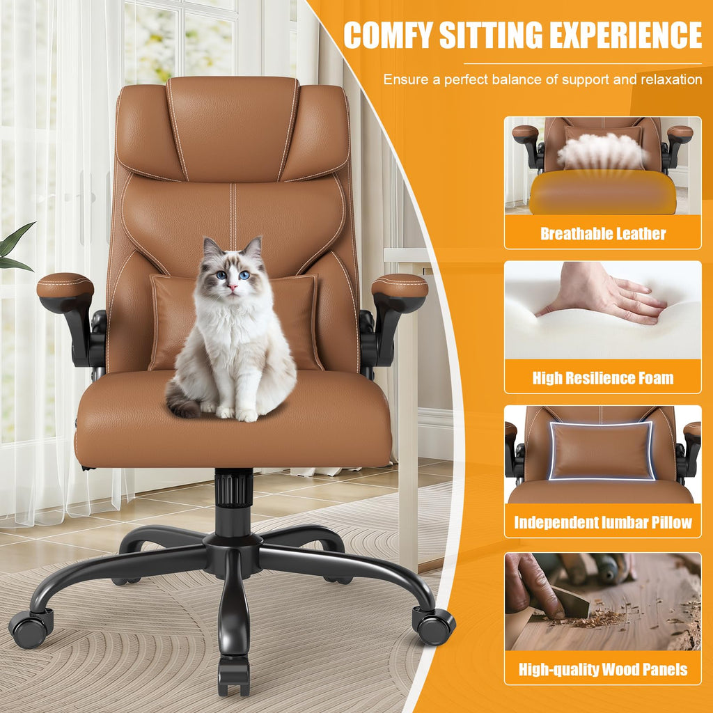 Ergonomic Office Chair with Flip-up Armrests D882