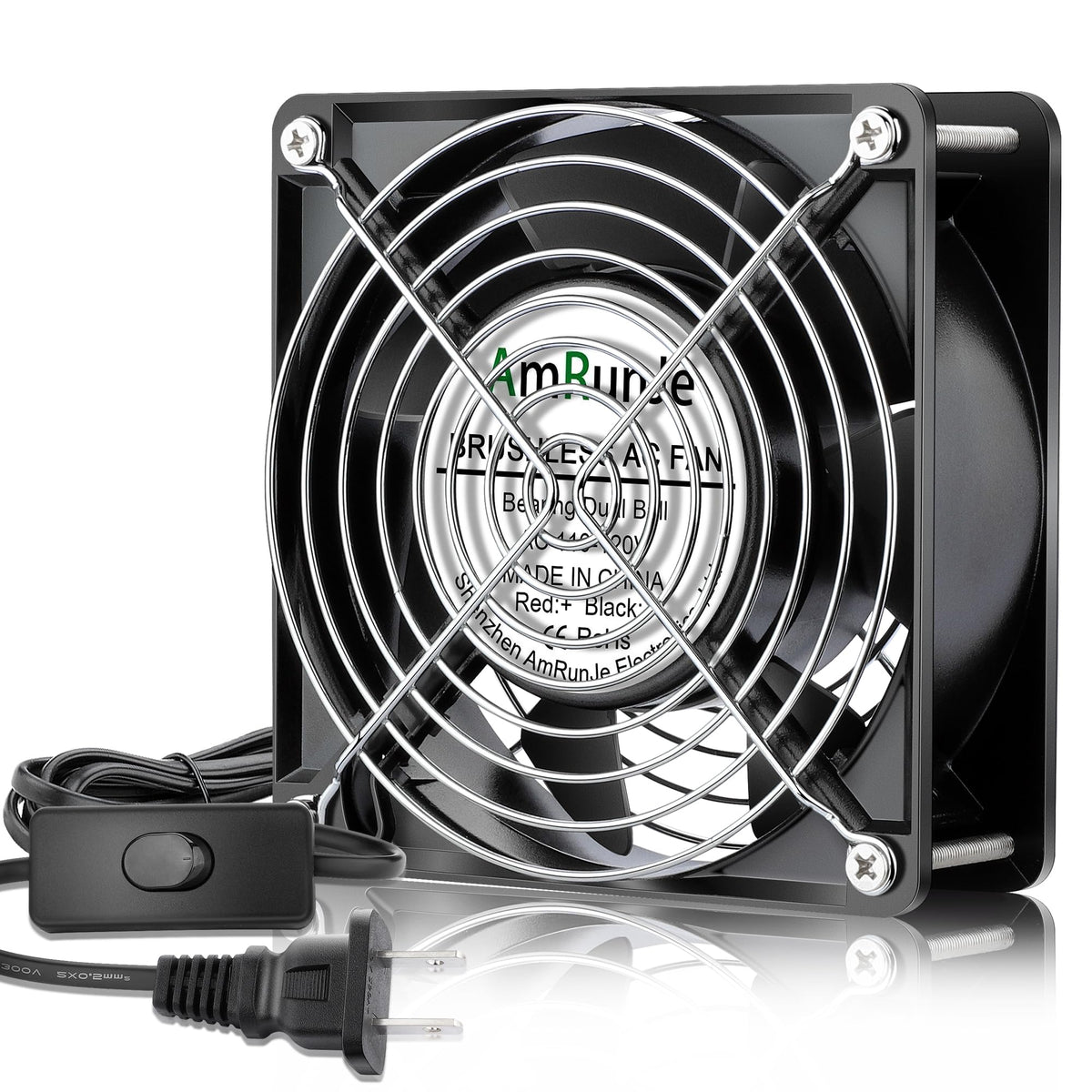 120mm x 38mm 120V Dual Ball Bearing Axial Fan A66803