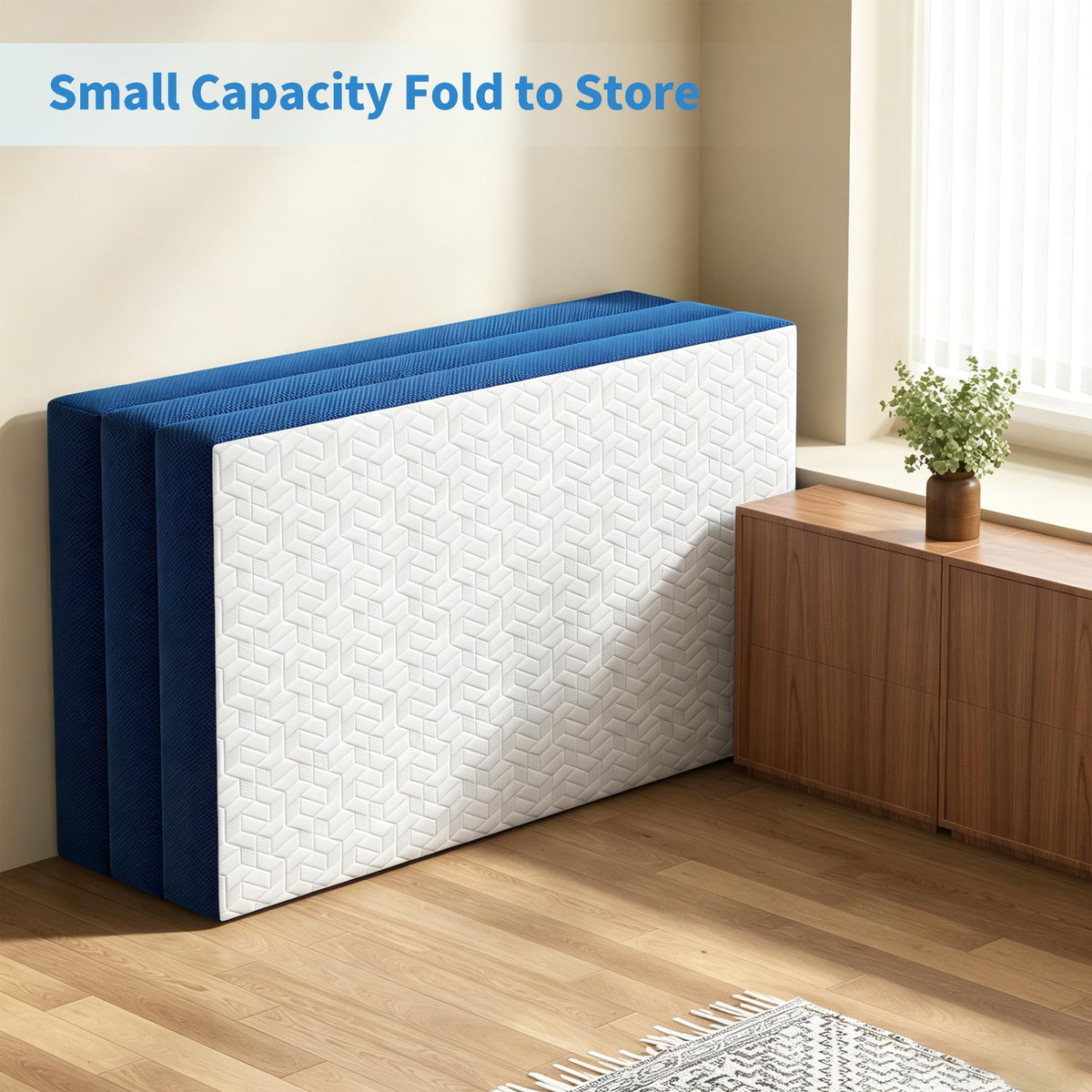 Queen 6 Inch Foldable Gel Memory Foam Mattress R715