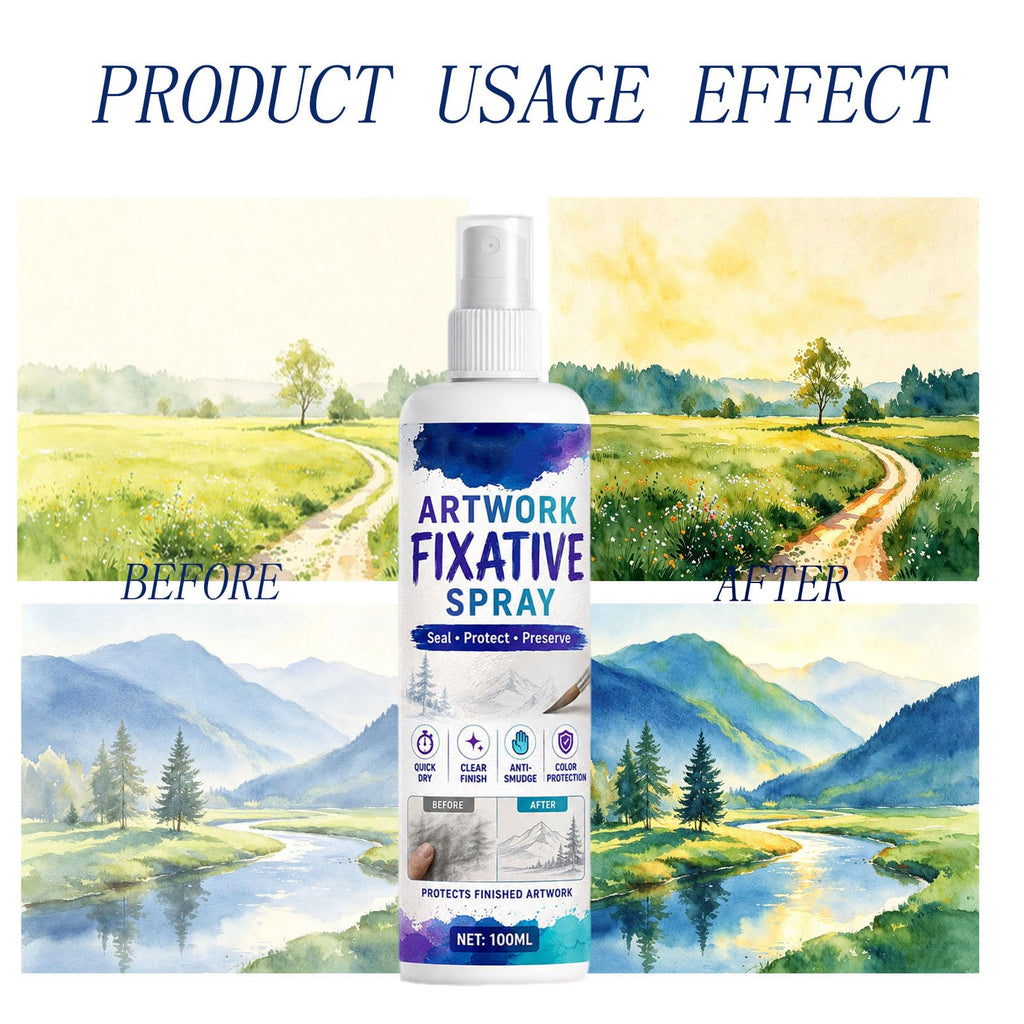 Quick-Dry Smudge-Proof Clear Matte Fixative Spray (7PCS) S812