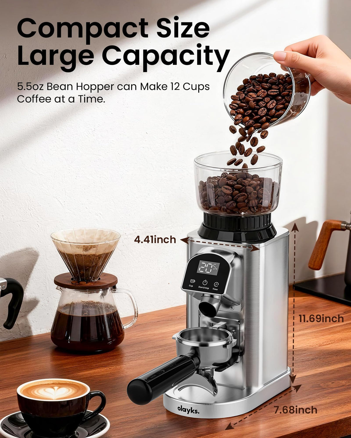 Electric Conical Burr Coffee Grinder E15693