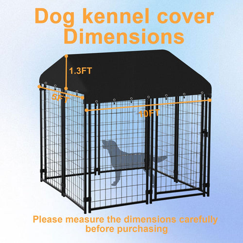 10' x 5' Heavy Duty Waterproof Oxford Cloth Dog Kennel Cover E680