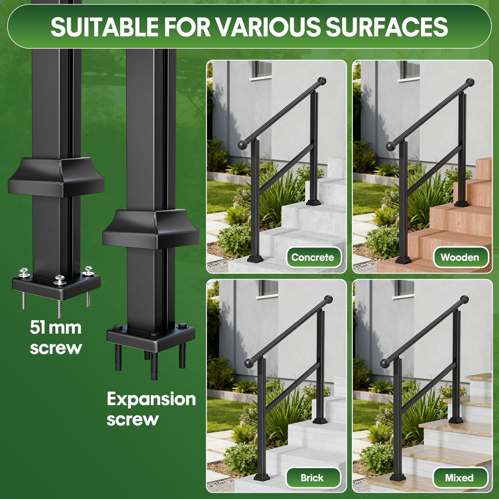 Adjustable Outdoor Stair Railing Q6495