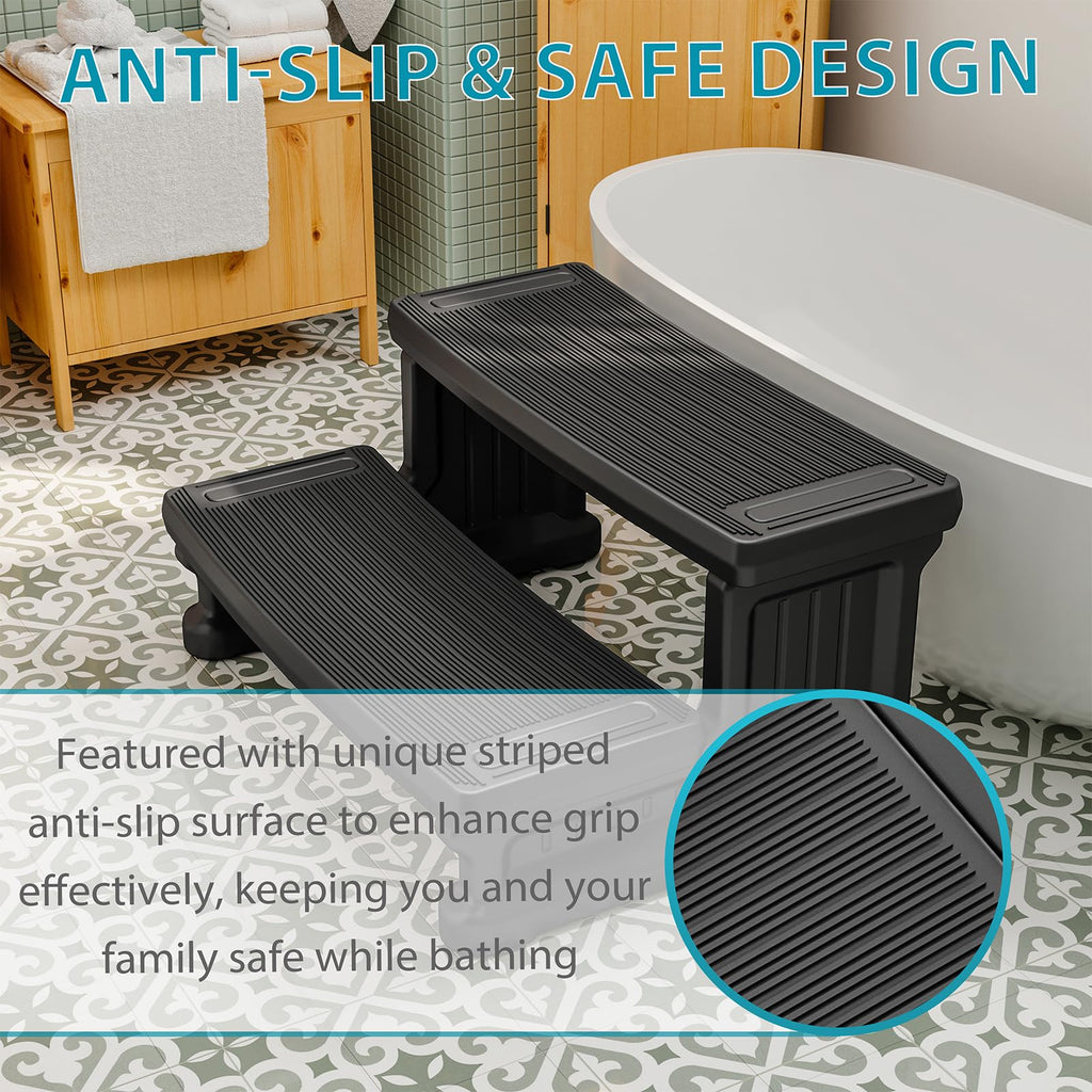 Non-Slip 2-Step Hot Tub Steps H118