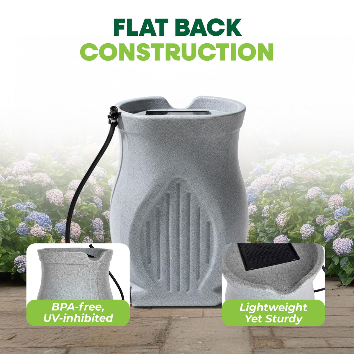 45 Gallon Light Granite Rain Barrel N8999
