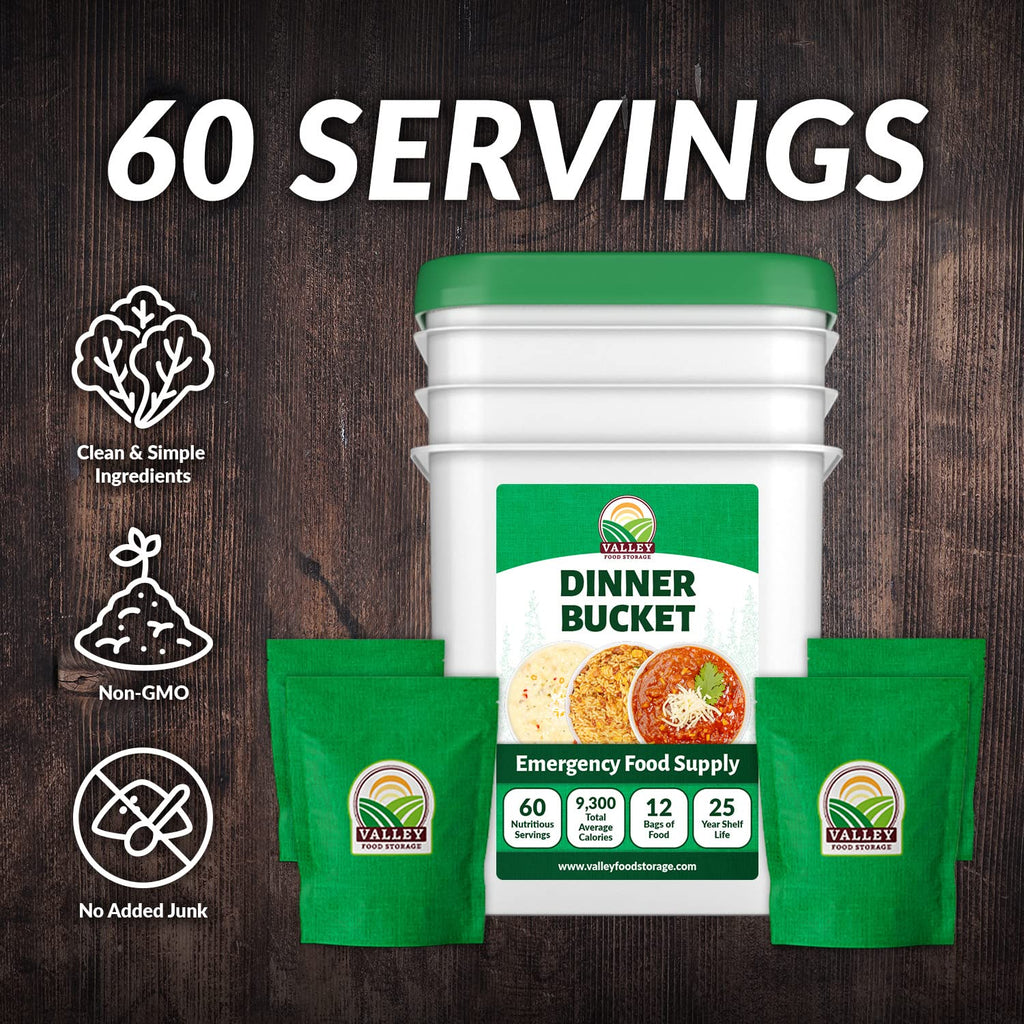 60 Serving Emergency Food Supply Bucket K873562
