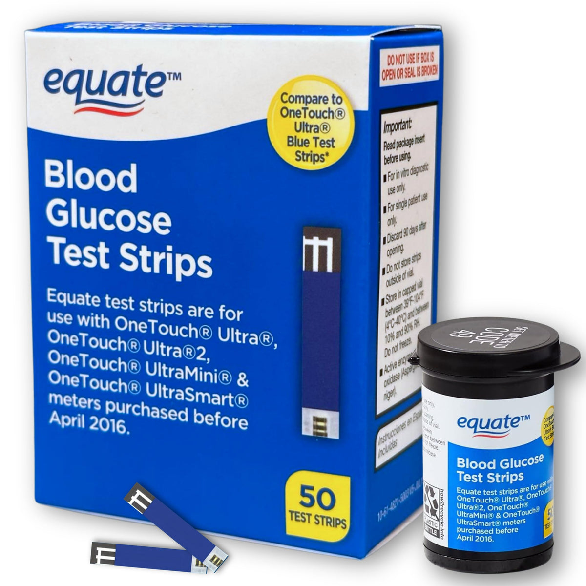 Blood Sugar Test Strips 50ct W39916