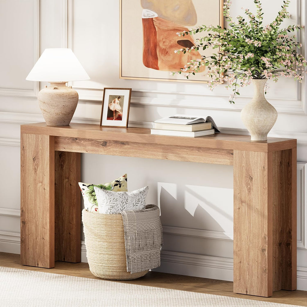 70.9" Extra Long Brown Console Table U314
