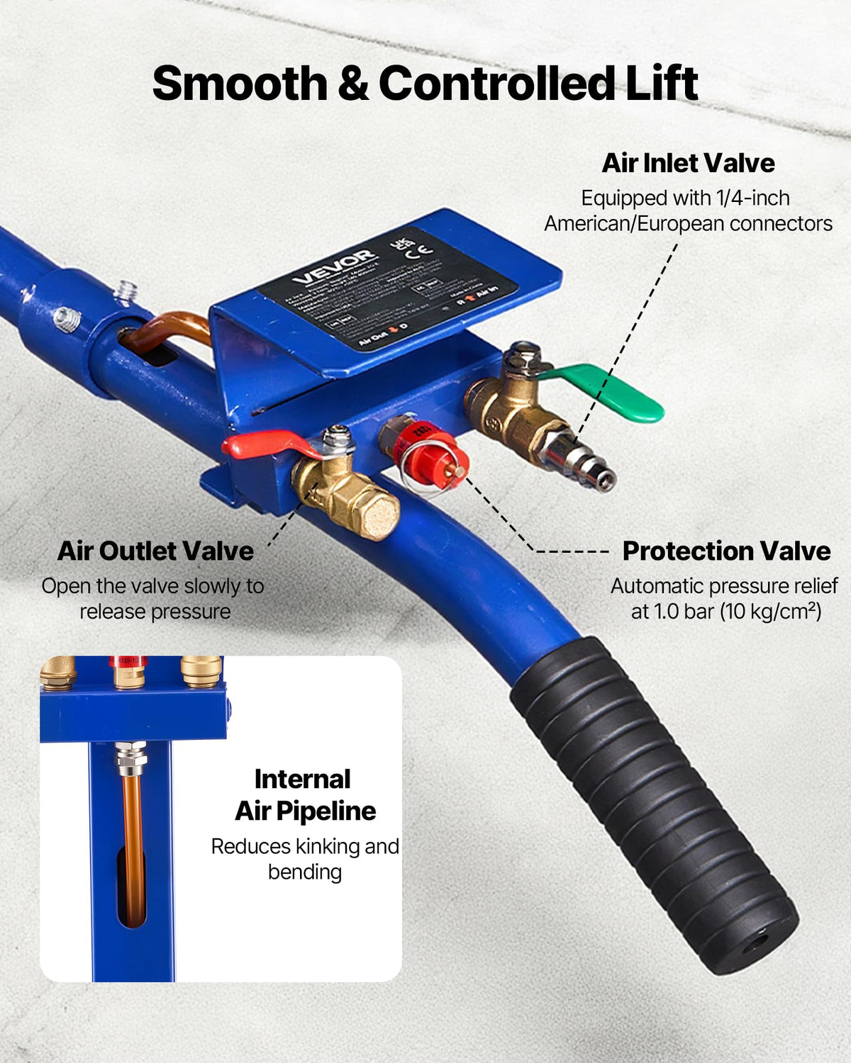 3 Ton Triple Bag Air Jack with Long Handle R81735