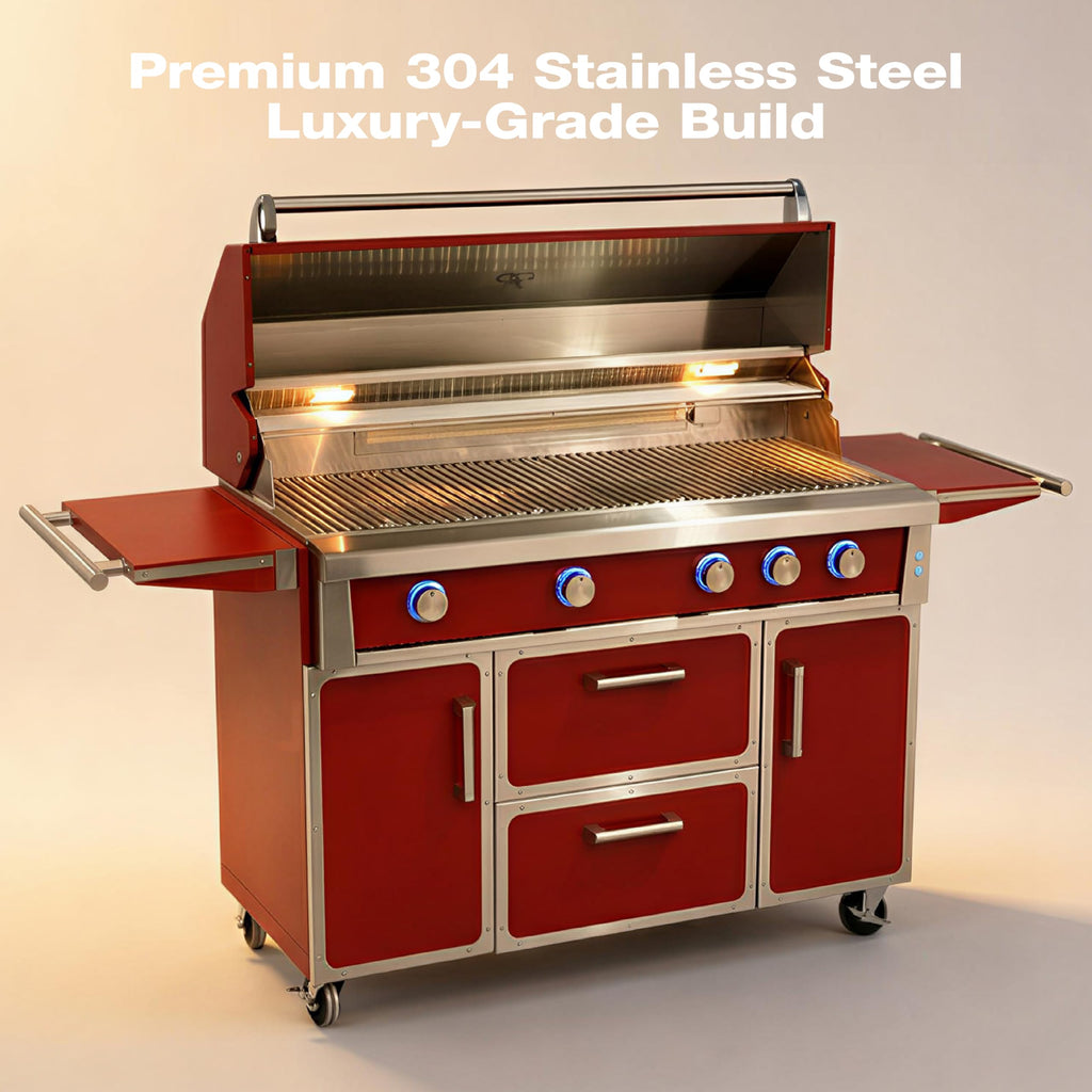 49" 304 Stainless Steel Gas Grill 4 Burner 99,000 BTU B612632