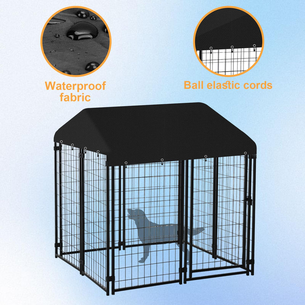 10' x 5' Heavy Duty Waterproof Oxford Cloth Dog Kennel Cover E680