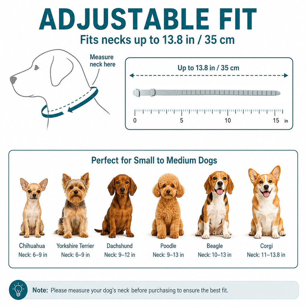 Flea and Tick Collar for Dogs, 4 Pack, Small Dogs Under 18 lbs F826240