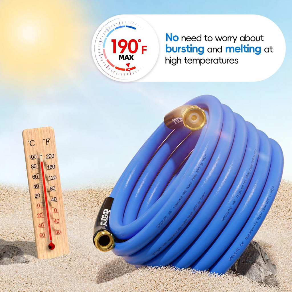 Hot/Cold Garden Water Hose 50 ft x 3/4" Blue K991