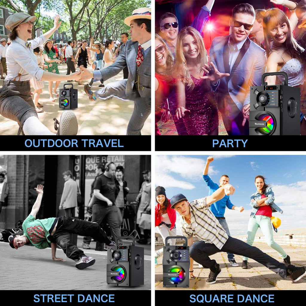 Portable Bluetooth Speaker with Subwoofer X77825