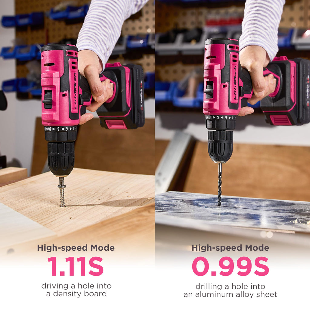 Pink Cordless Drill Set K1110