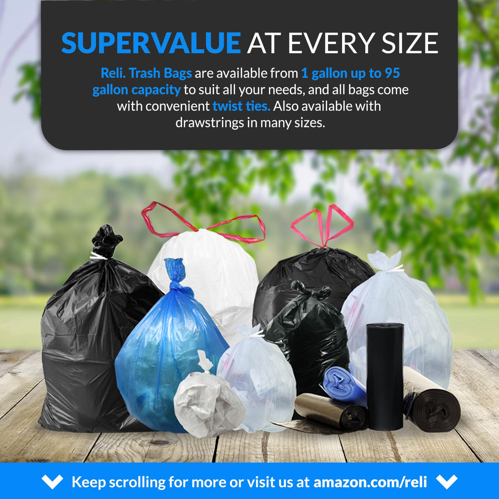 65 Gallon Heavy Duty Trash Bags O599074